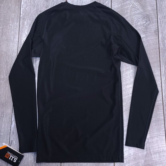 5.11 Tactical Shirt Mens Small Black Tight Fit Compression Long Sleeve Top - Picture 2 of 7